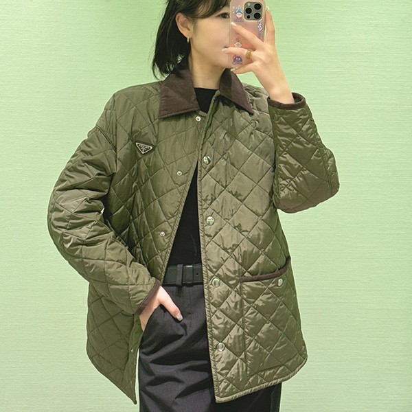 【入手困難】プラダ コピー商品 Re-Nylon キルティングジャケット pub15944